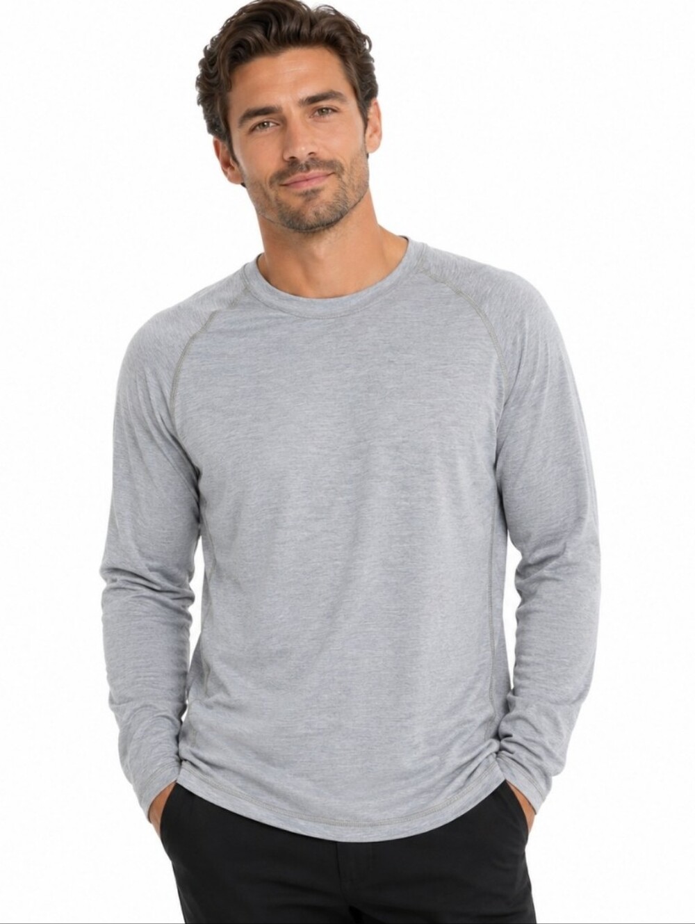 Ntw Tyndale Fire Resistant Men's Gray Long-Sleeve Crew Neck Shirt (Sz:large)